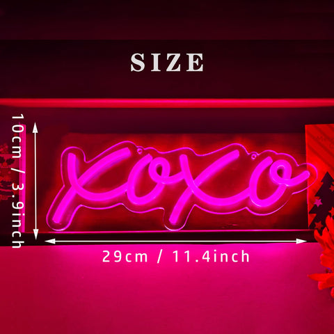 Ulalaza XOXO neon sign pub lighting creates a welcoming vibe