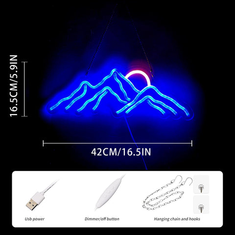 Ulalaza USB powered neon sign convenient for desks and nightstands.