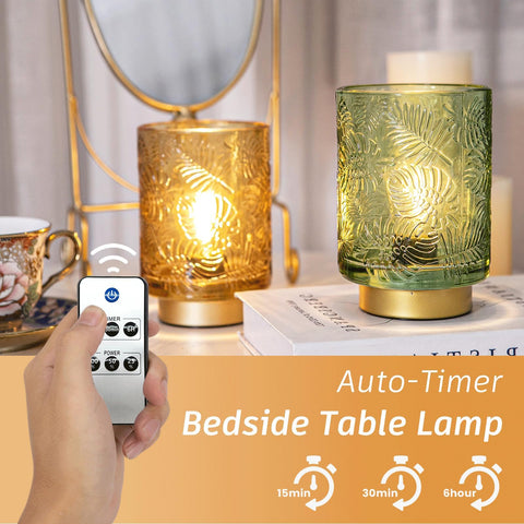 ULAROOM battery-powered lamp on a bedside table offers cordless convenience.