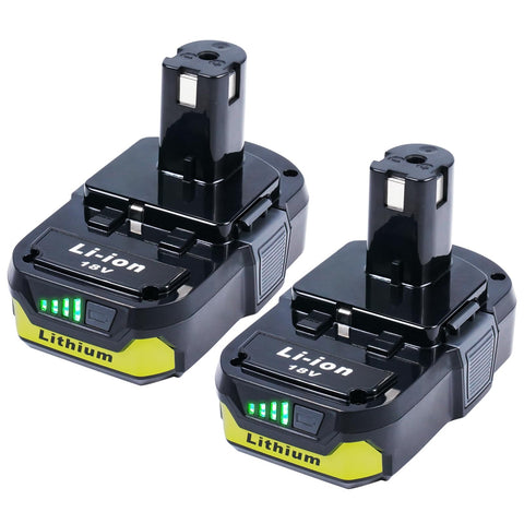 ULDERTRA 3.0Ah Ryobi 18V battery, front view, extended runtime highlight.