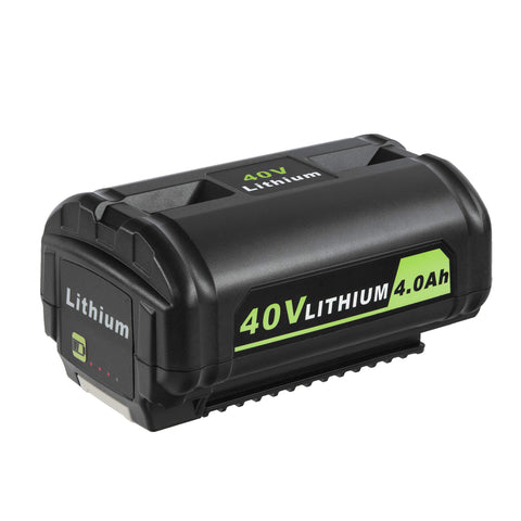 ULDERTRA 40V replacement battery compatible with Ryobi tools for extended outdoor power.