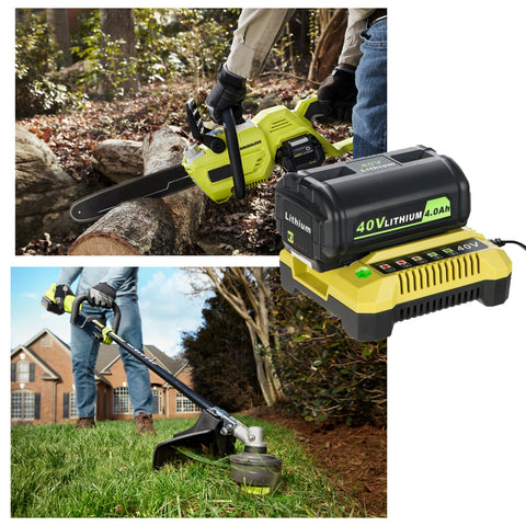 ULDERTRA high-capacity 4.0Ah battery extends runtime for tough tasks.