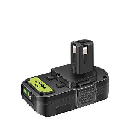 Two batteries on a workbench ready for continuous drilling and sanding