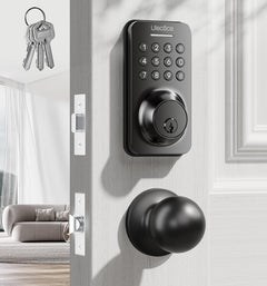 Ulecoce keyless-entry keypad deadbolt front view for secure home access.