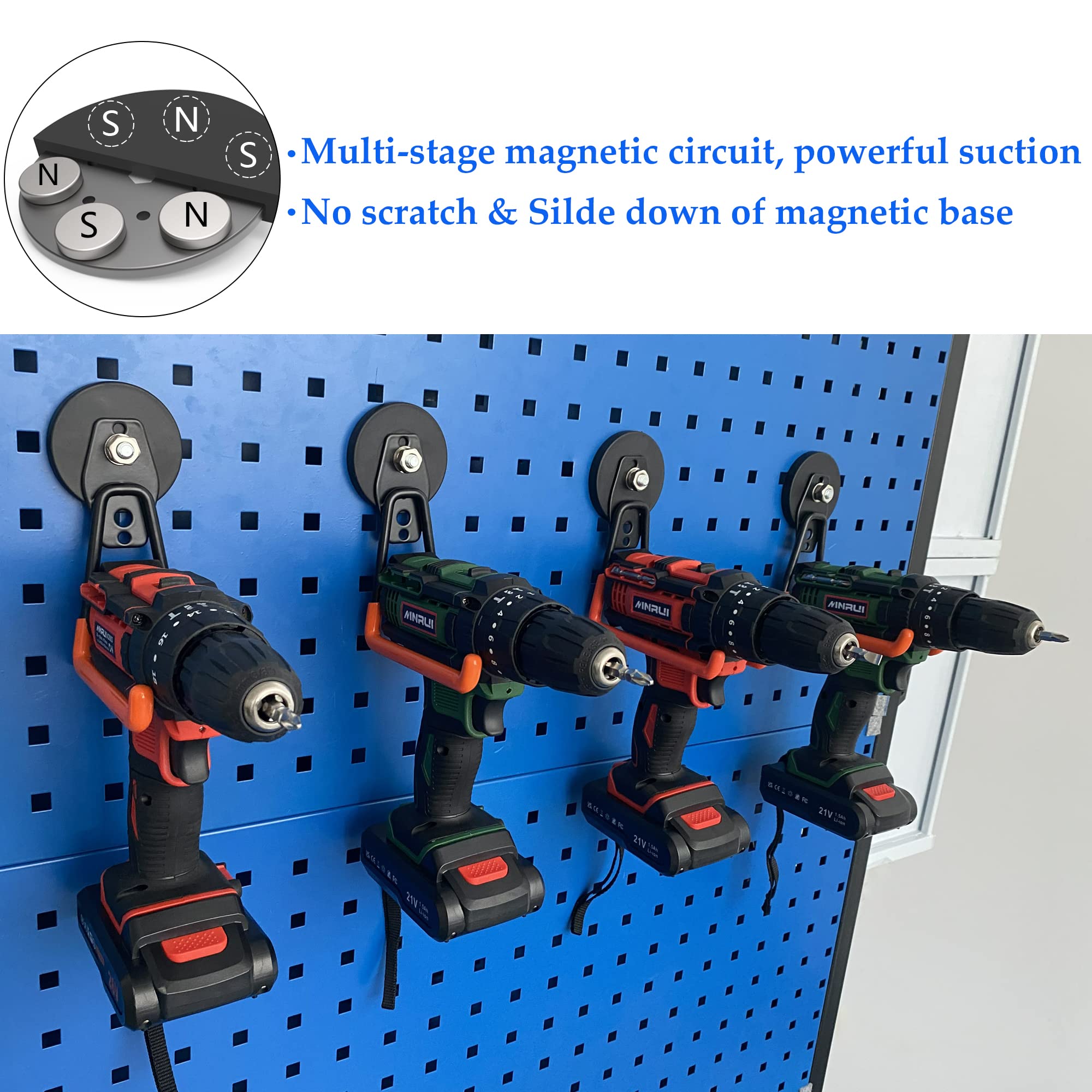 ULIBERMAGNET easy-install magnetic hooks require no drilling or screws.