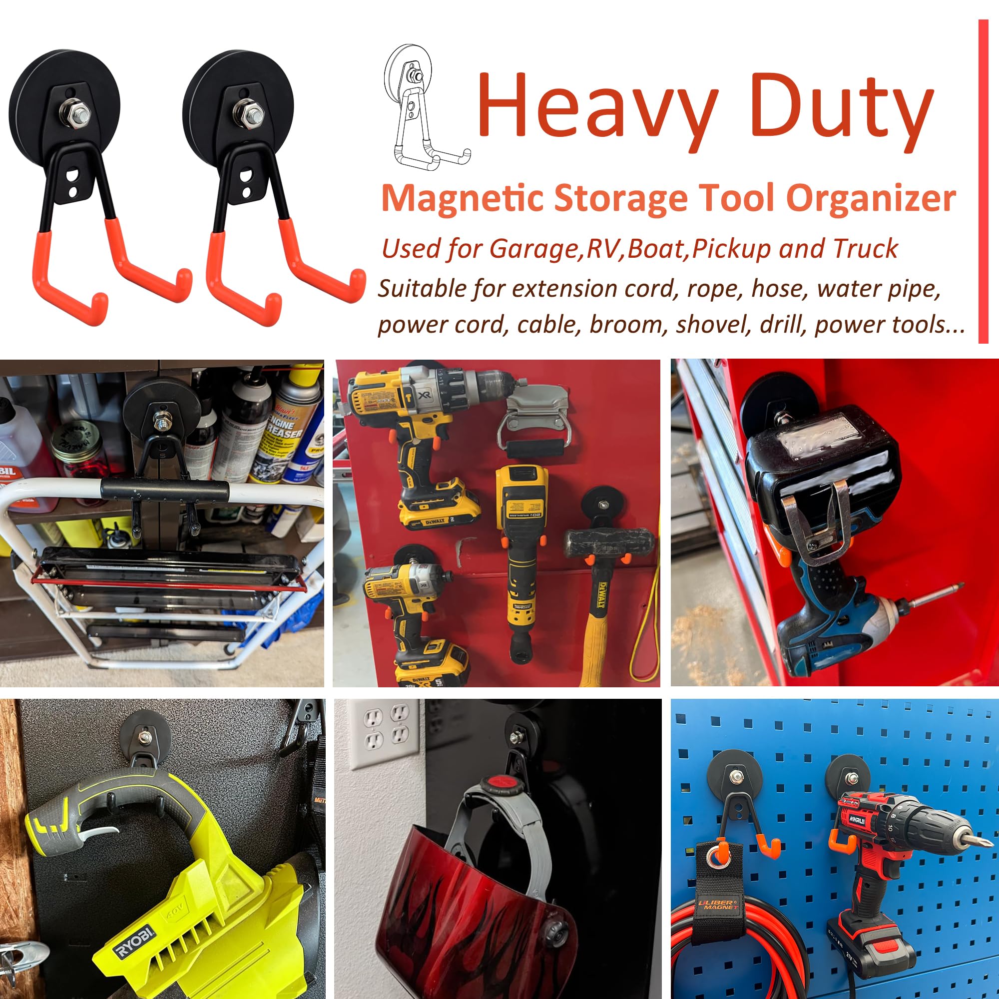 ULIBERMAGNET six-pack provides clutter relief in the garage.