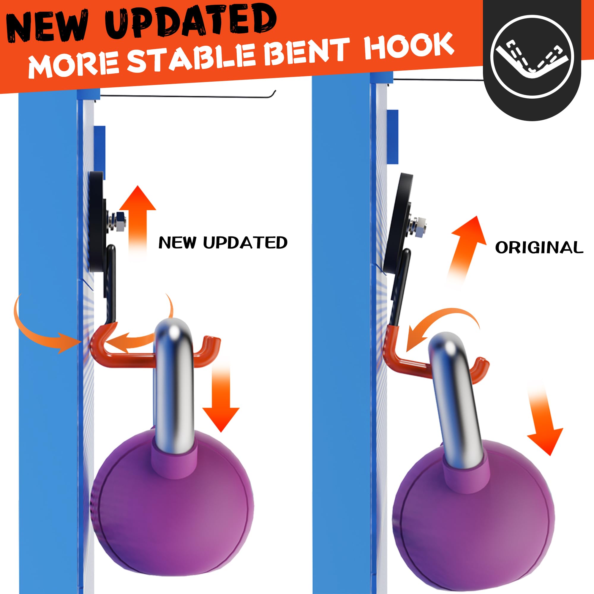 ULIBERMAGNET hooks mounted under pegboard for organized tools