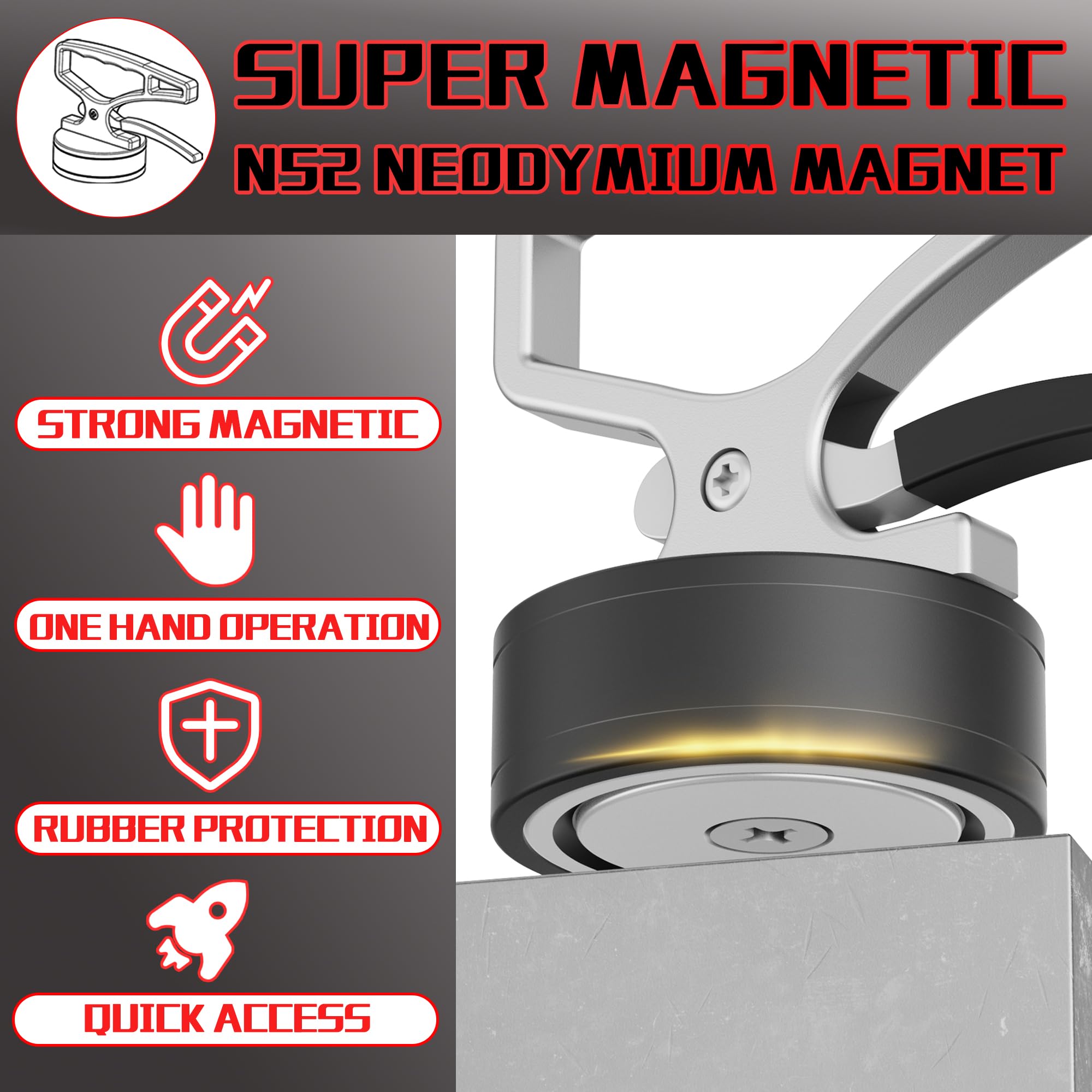 ULIBERMAGNET withstands up to 80°C to handle warm parts safely.