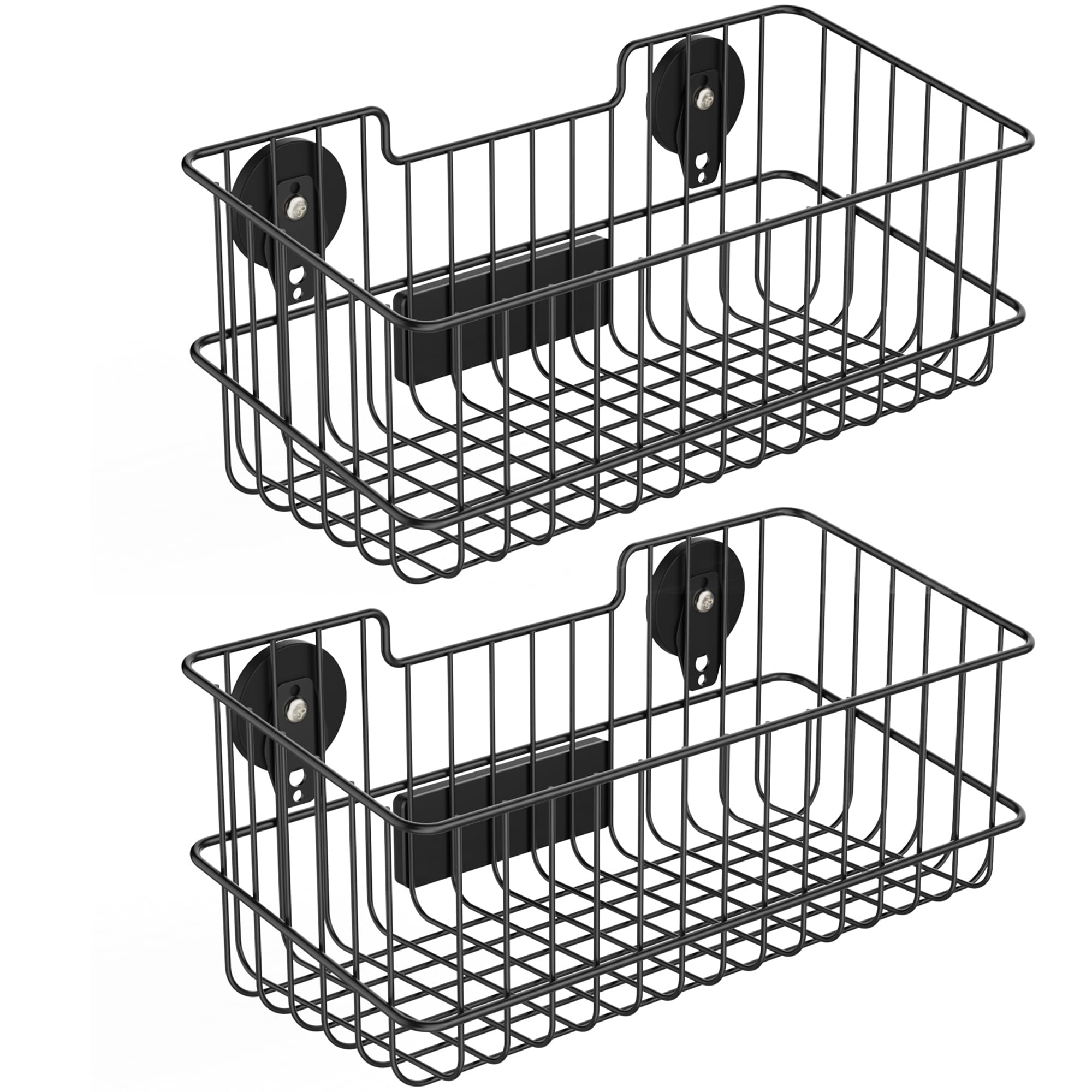 ULIBERMAGNET magnetic basket on fridge demonstrating strong hold and space-saving storage