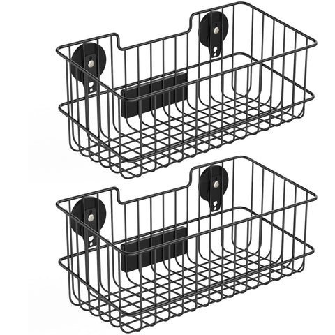 ULIBERMAGNET magnetic basket on fridge demonstrating strong hold and space-saving storage
