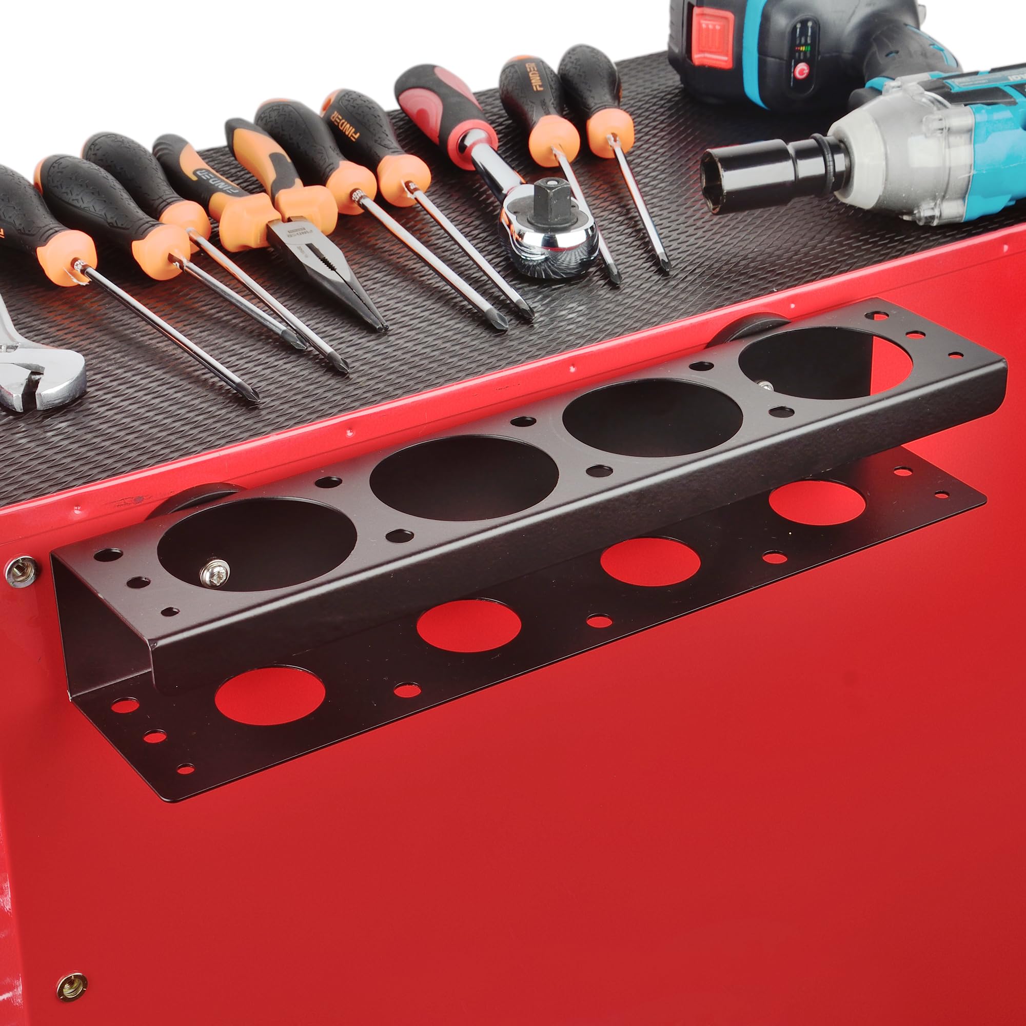 ULIBERMAGNET magnetic spray can holder on wall offers quick access and organization.