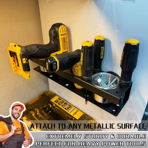 ULIBERMAGNET metal rack installation showcases durable, reinforced construction.