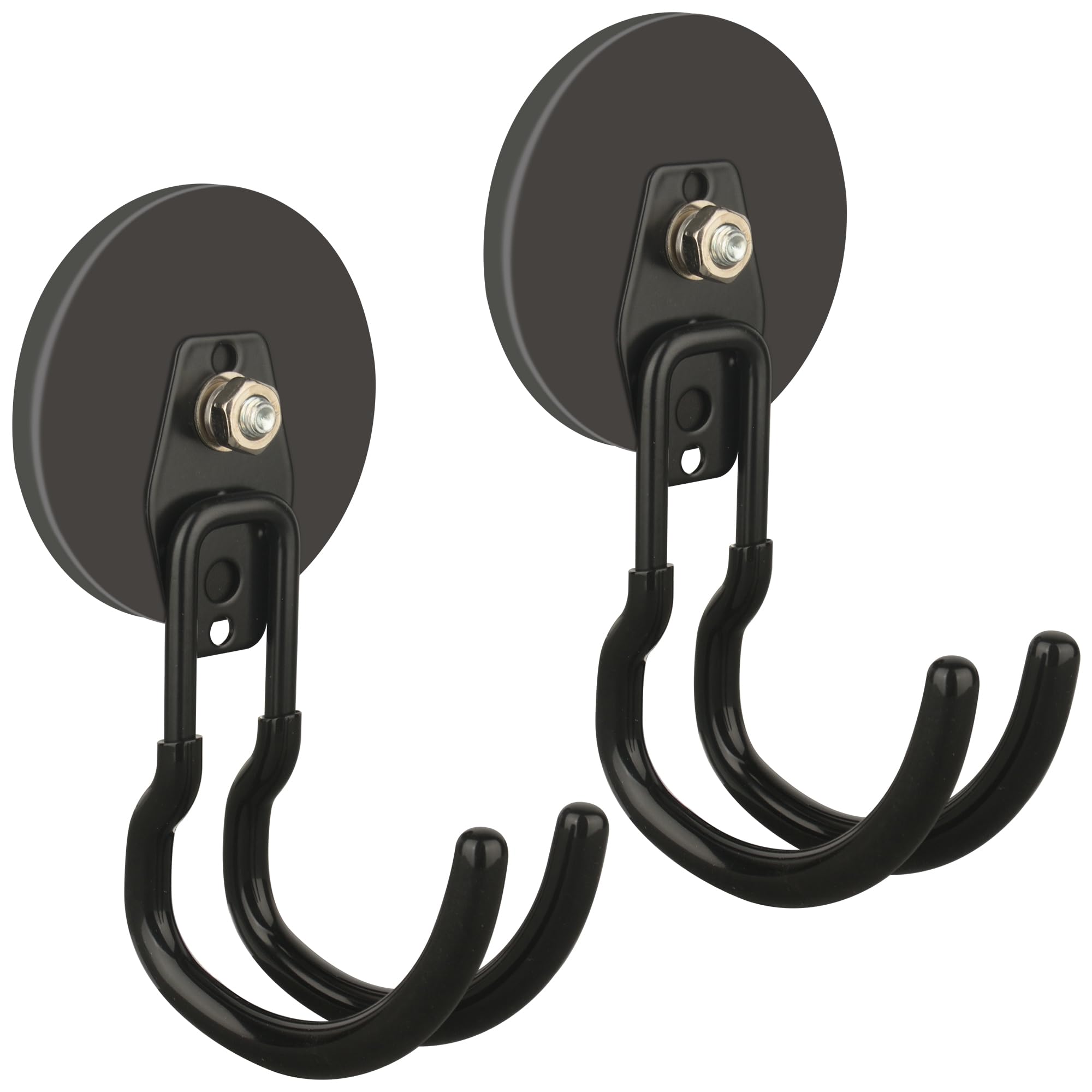 ULIBERMAGNET new upgraded extra-large magnetic hooks in action for versatile hanging and quick organization.