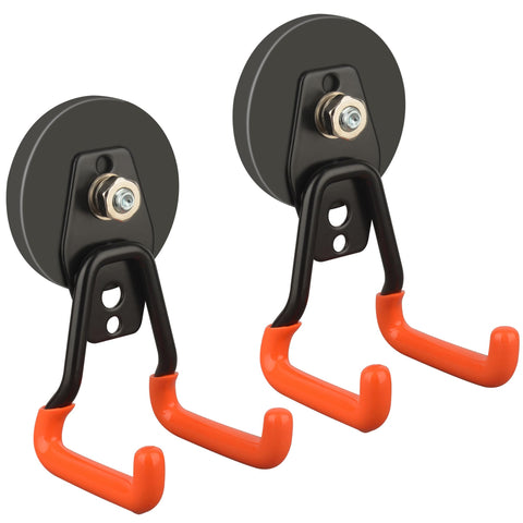 ULIBERMAGNET hooks on pegboard secure tools with magnetic hold.