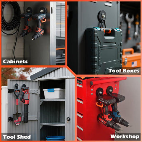 ULIBERMAGNET robust pegboard-compatible hook design