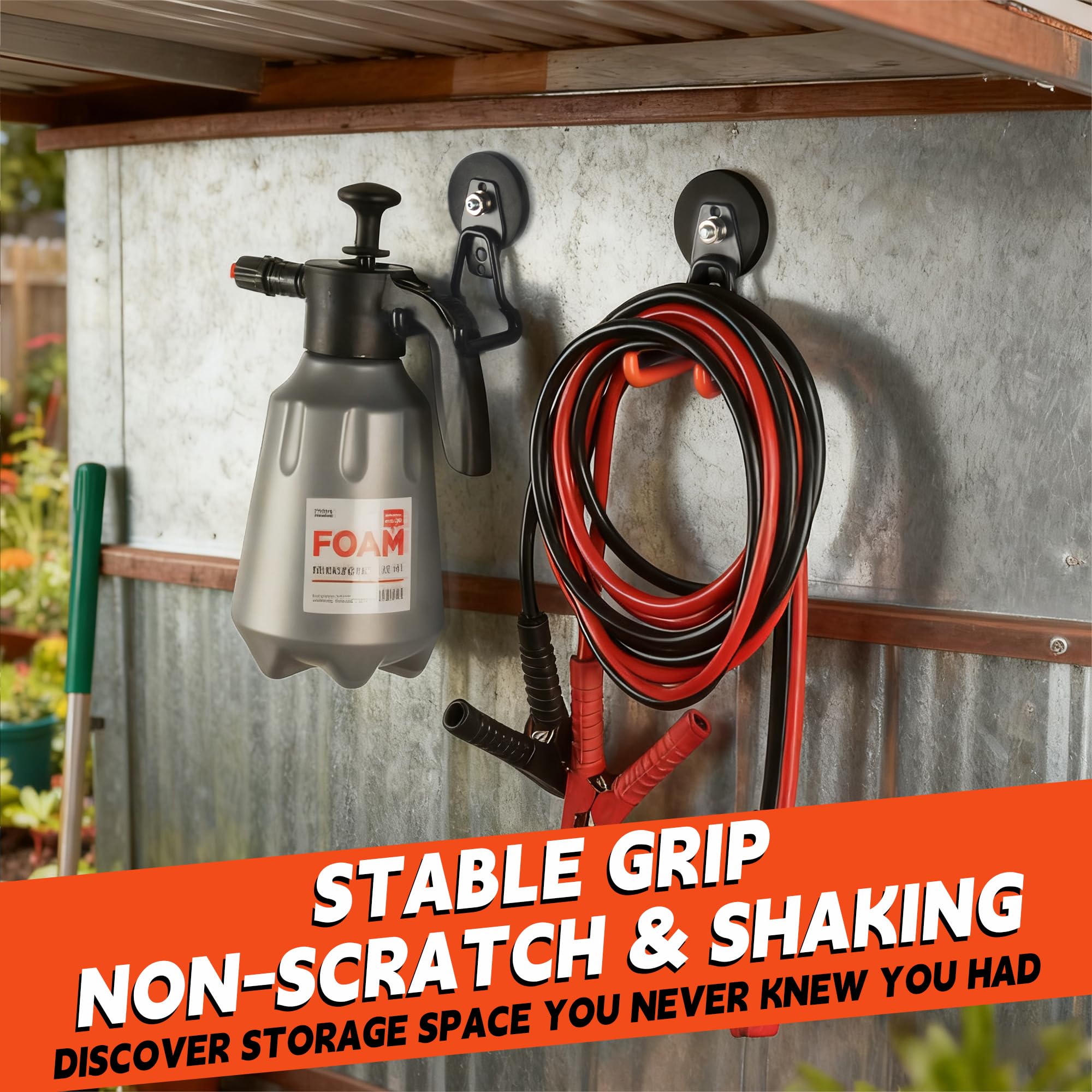 ULIBERMAGNET pegboard-friendly hooks secure gear on pegboards and shelves.