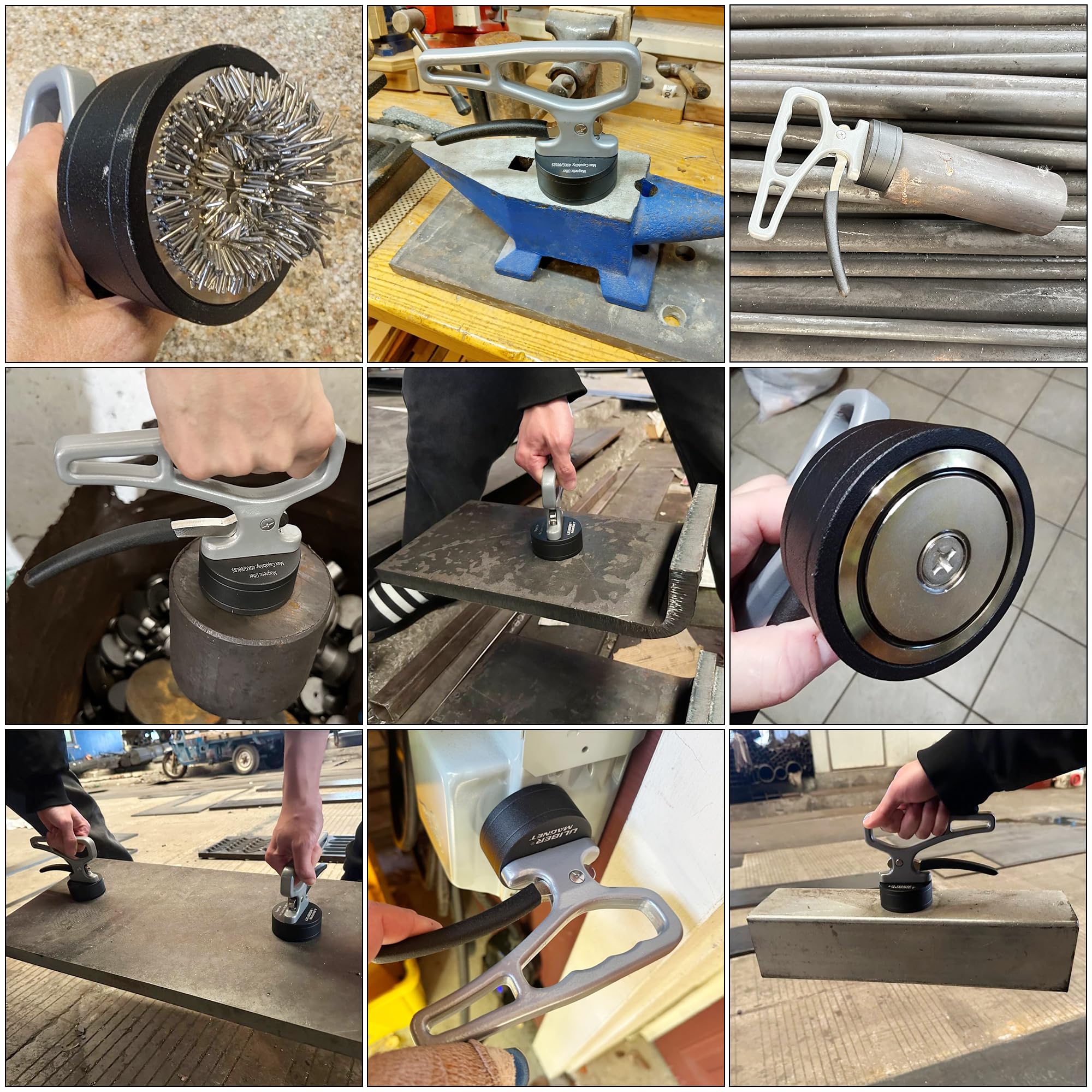 ULIBERMAGNET portable material collector ready for shop-floor use.
