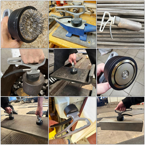 ULIBERMAGNET portable material collector ready for shop-floor use.