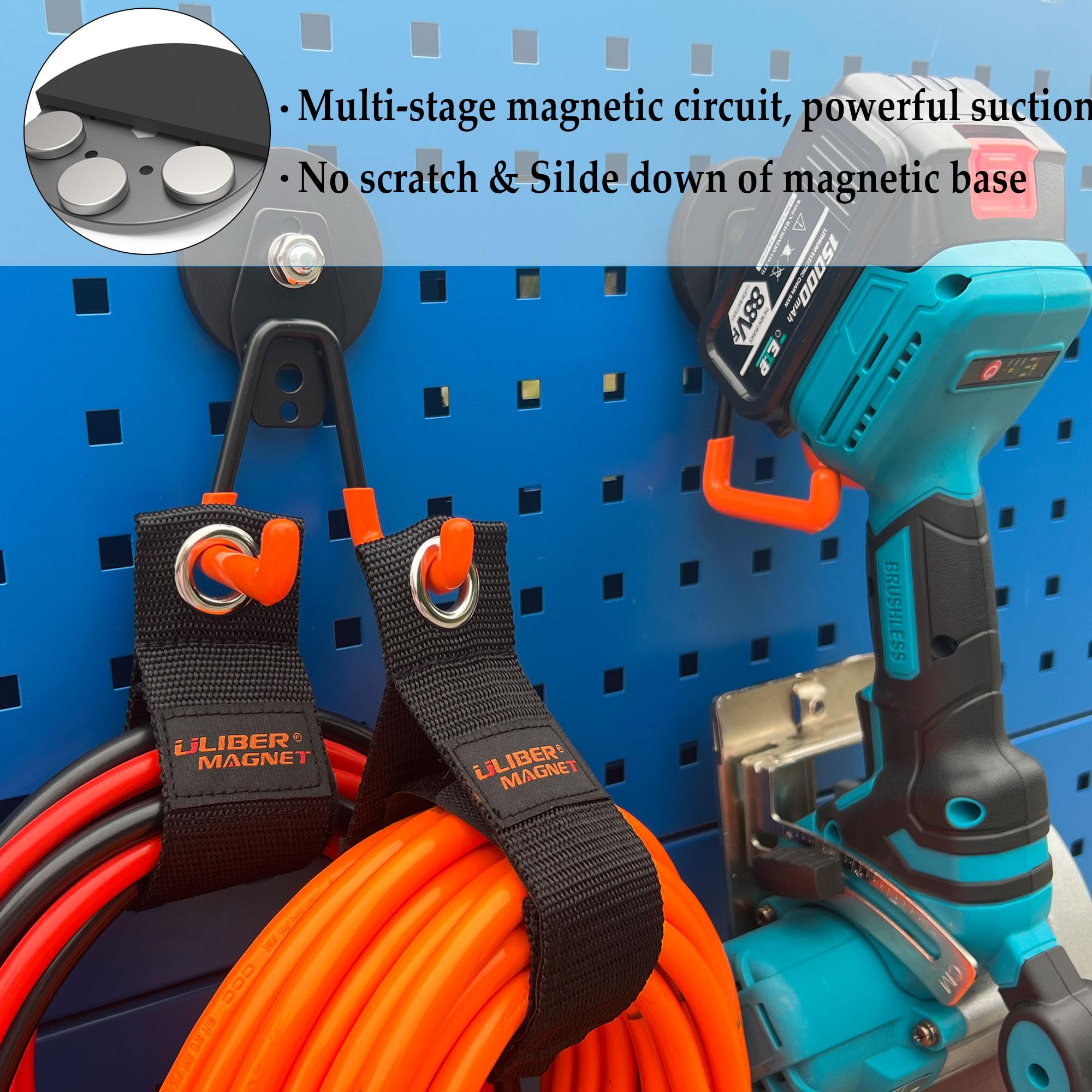 ULIBERMAGNET neodymium magnet hook delivers strong hold for garden gear.
