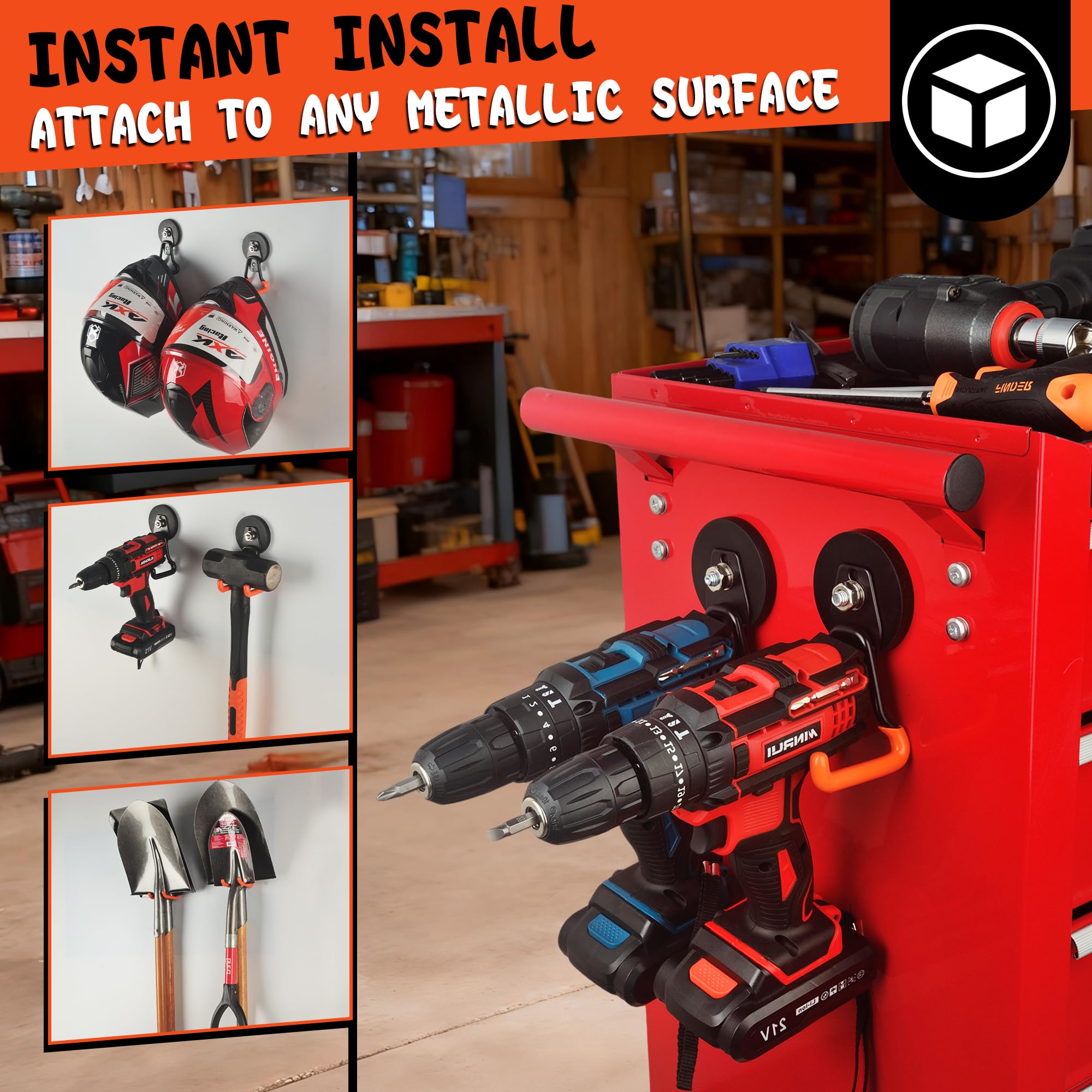 ULIBERMAGNET strong magnetic hold secures gear.