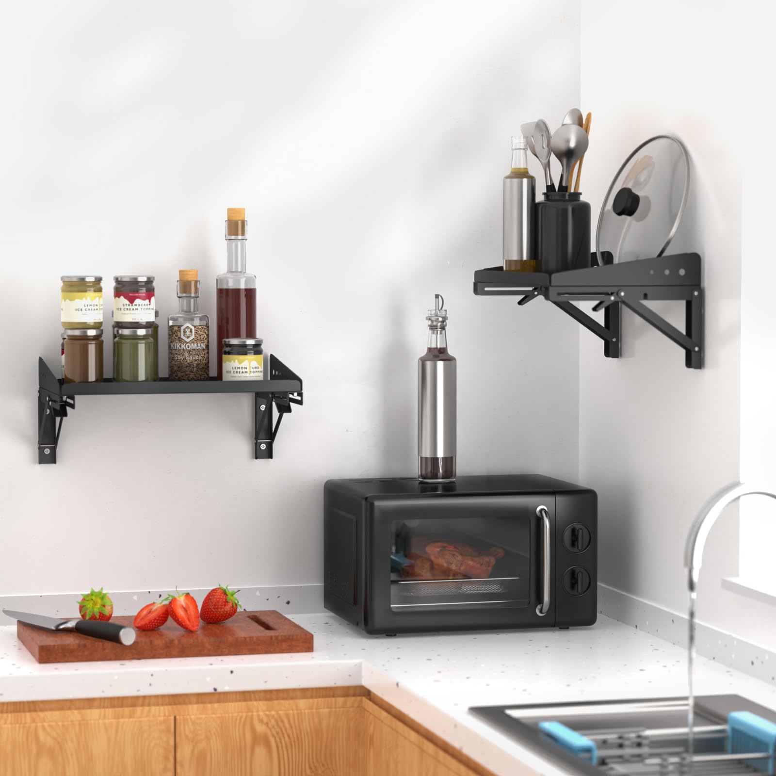 ULIBERMAGNET two-pack on wall creates compact storage solution