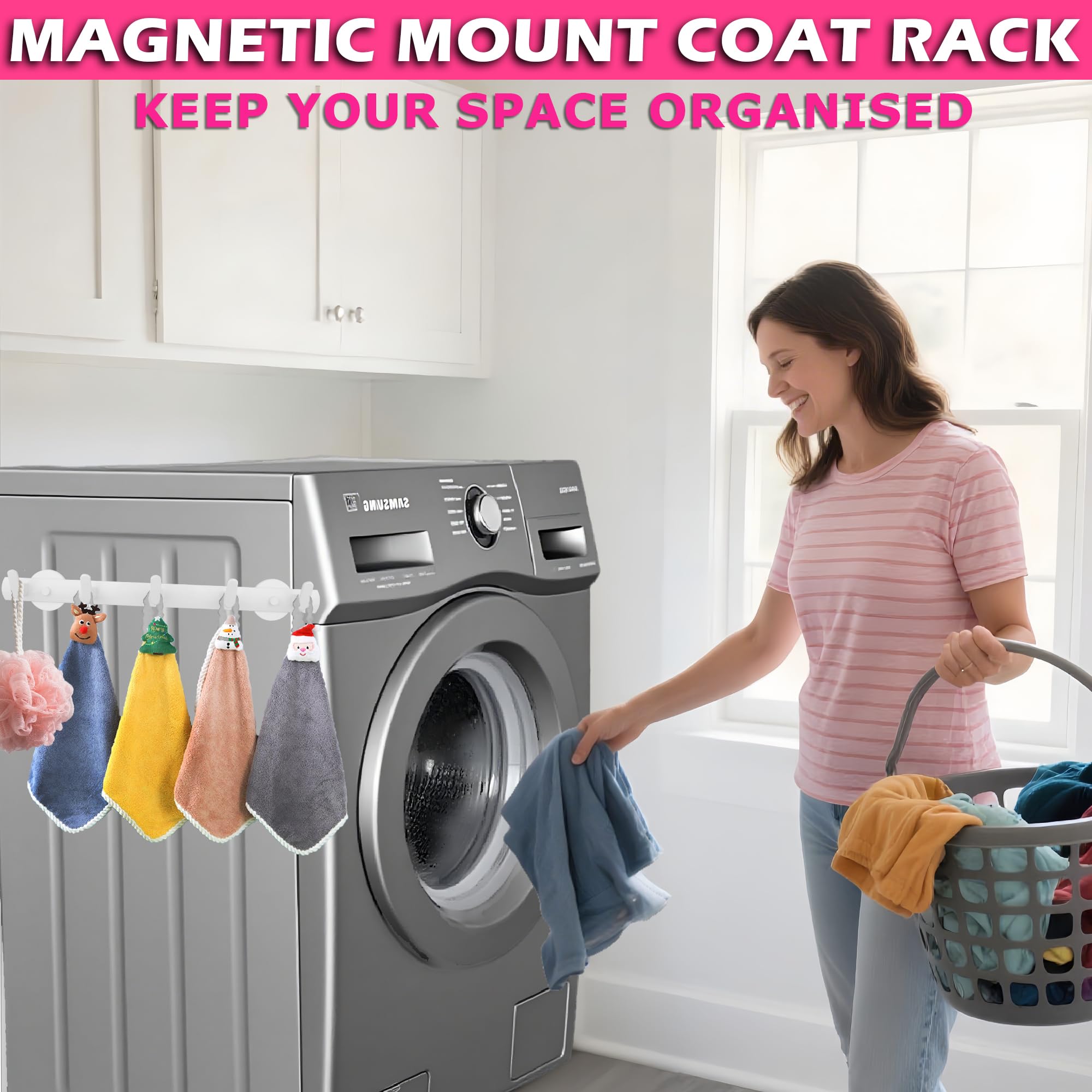 ULIBERMAGNET umbrella on hook for quick rain-ready access.
