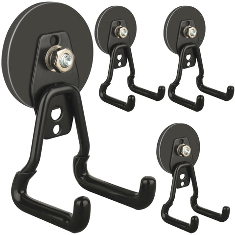 ULIBERMAGNET upgraded large magnetic hooks on metal surface provide secure grip and stability.
