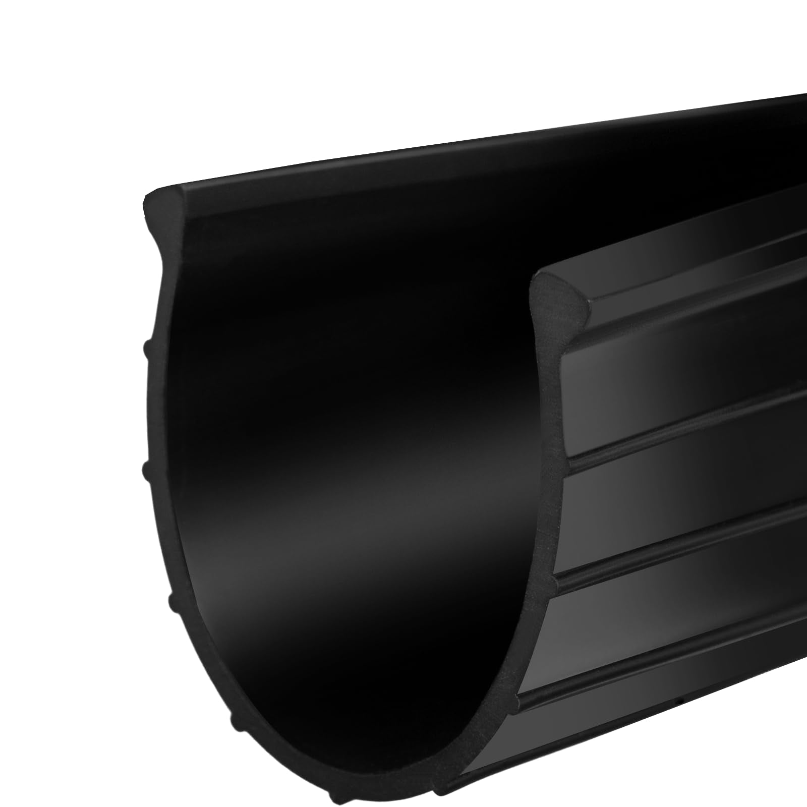 Ulreon 154448 bottom seal close-up shows round bead design for Wayne Dalton doors improves sealing against drafts.