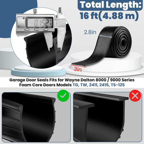 Ulreon 154448 weather seal along the door bottom reduces noise by up to five times.