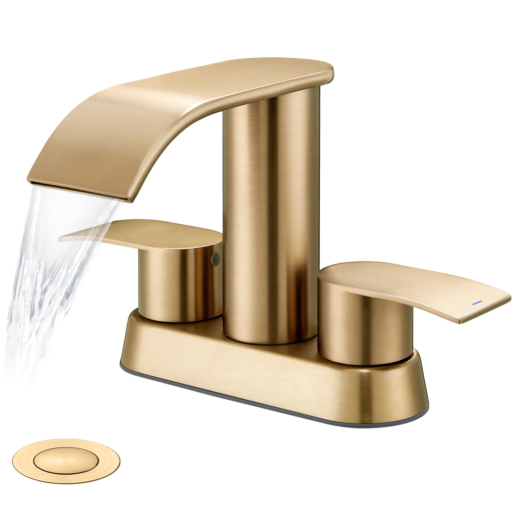 Ultimate Unicorn champagne brown faucet spout with a modern waterfall flow.
