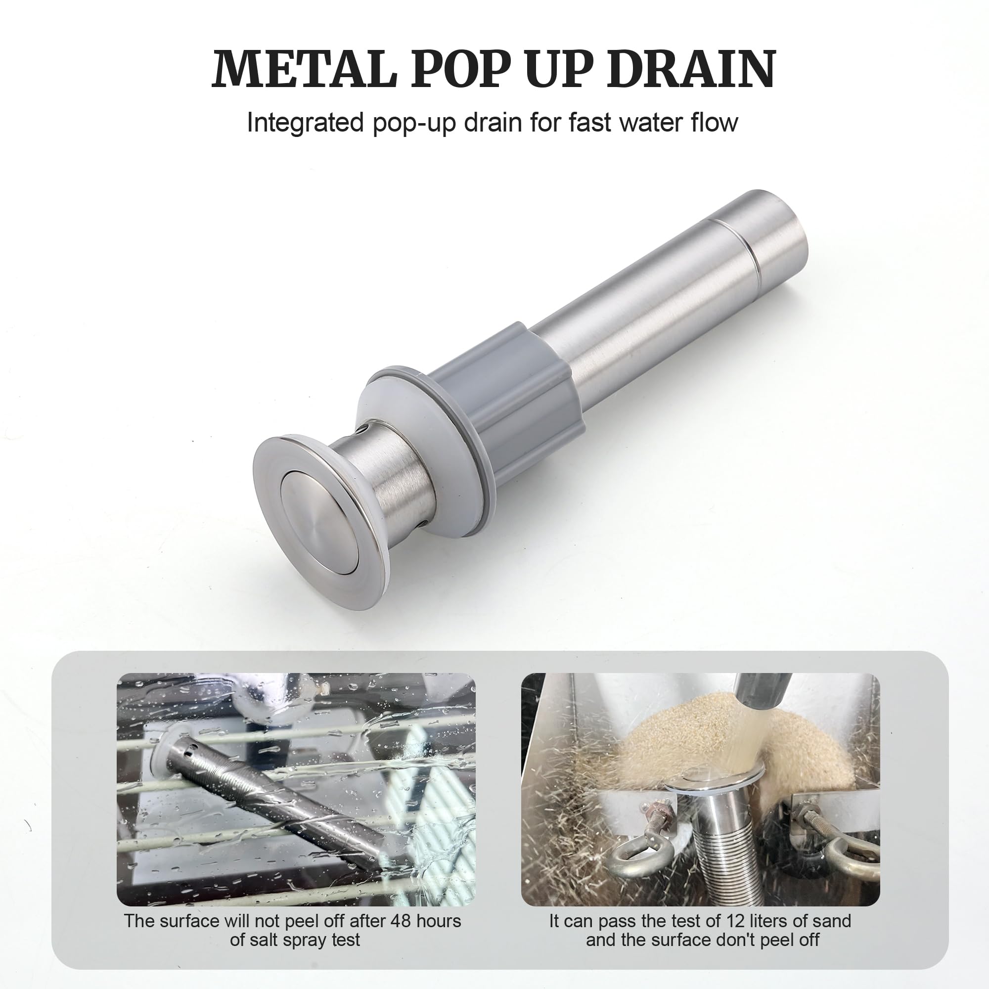 Ultimate Unicorn brushed-nickel faucet RV-ready design for small spaces.