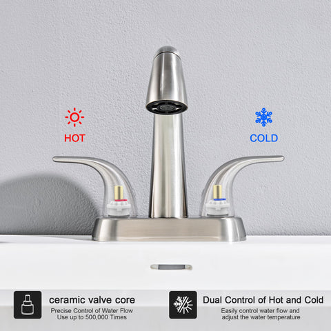 Ultimate Unicorn brushed-nickel faucet soft-splash flow for gentle daily use.