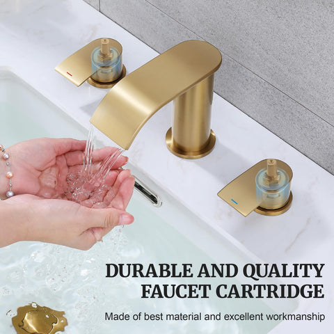 Ultimate Unicorn metal pop-up drain with champagne bronze finish.