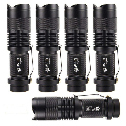 ULTRAFIRE SK68 front view showcases compact design and 300 lumen brightness for daily use