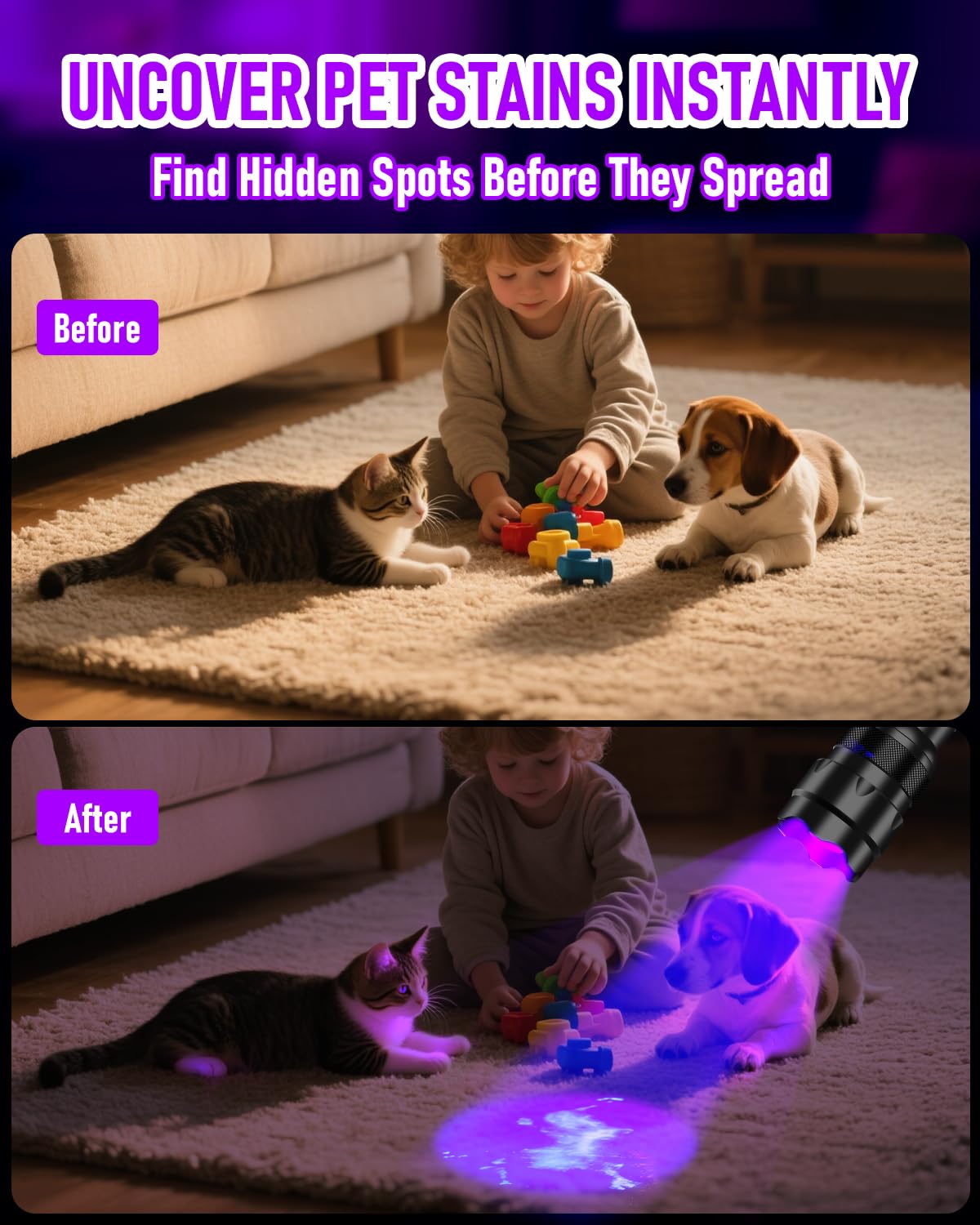 ULTRAFIRE UV Flashlight enables UV glue curing in crafts and repairs