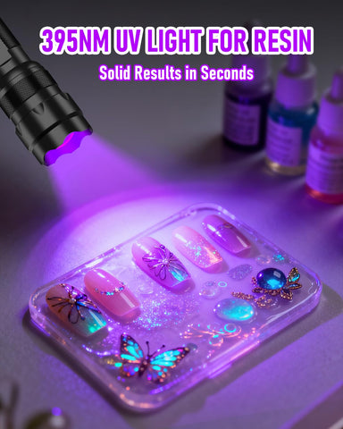 ULTRAFIRE UV Flashlight helps locate pet stains during nightly cleanups