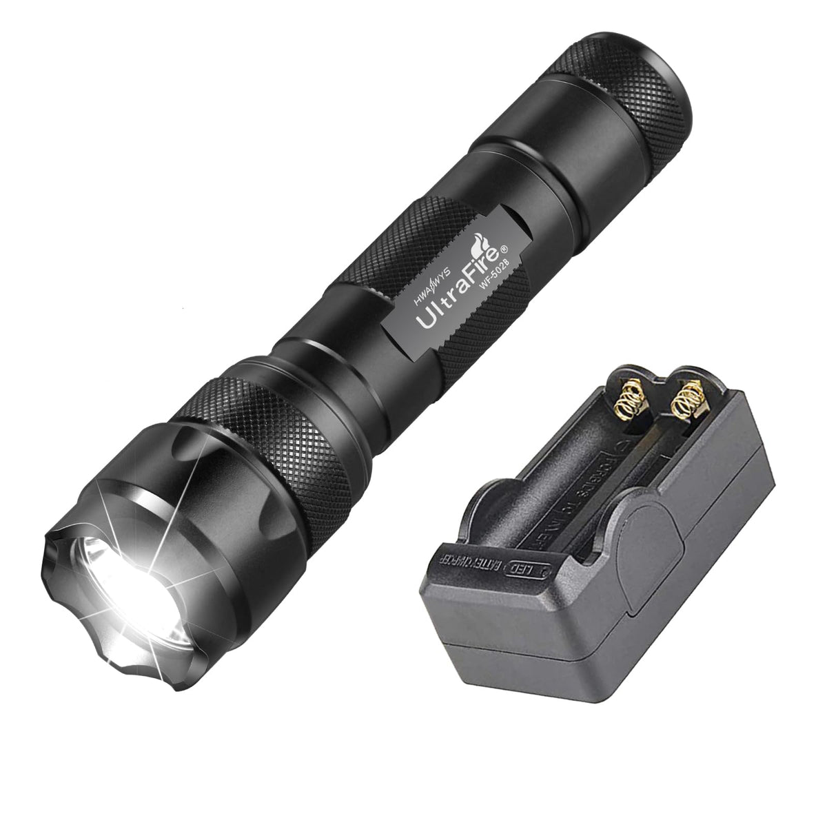 ULTRAFIRE WF-502B delivers a 1000-lumen beam for clear night visibility.
