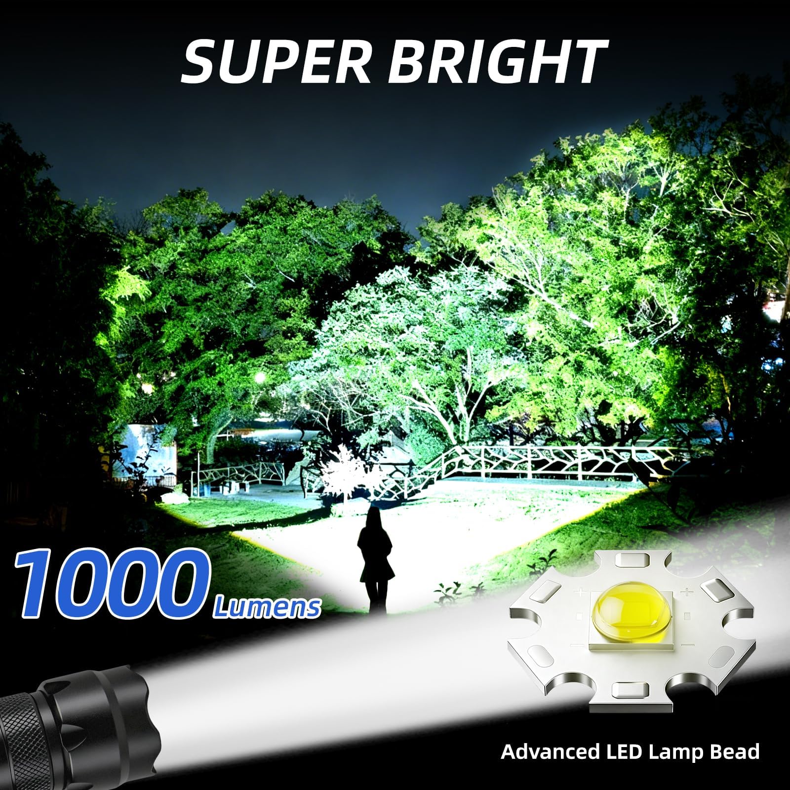 ULTRAFIRE WF-502B side profile highlighting durable aluminum body