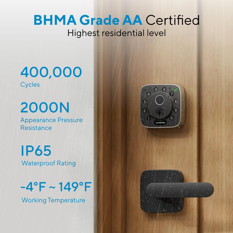 Real-time door status alerts from ULTRALOQ Bolt on a smartphone.
