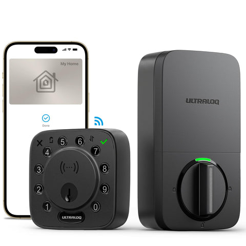 ULTRALOQ Bolt NFC lock, tap-to-unlock with iPhone and Apple Watch for quick entry