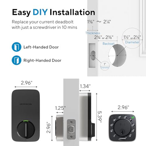 ULTRALOQ Bolt NFC weatherproof IP65 exterior housing