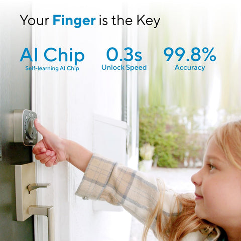 Fingerprint and passcode options provide versatile access with ULTRALOQ Bolt.