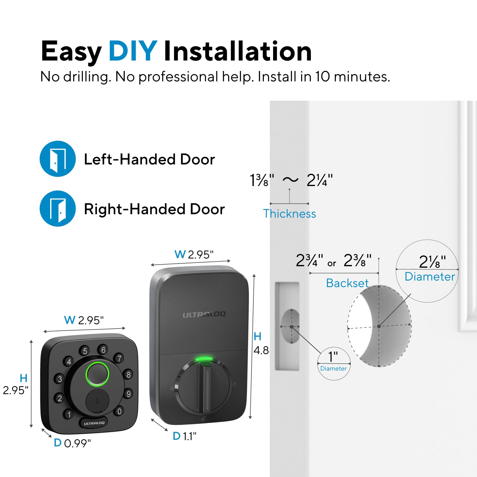 ULTRALOQ Bolt weather-resistant build endures diverse climates and use.