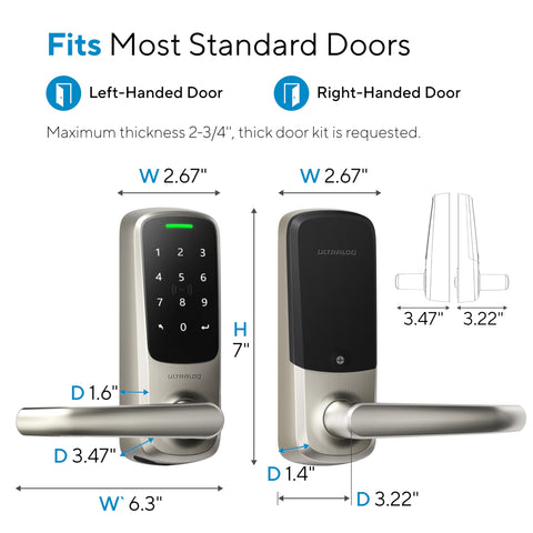 ULTRALOQ Latch 5 installation guide demonstrating simple setup.