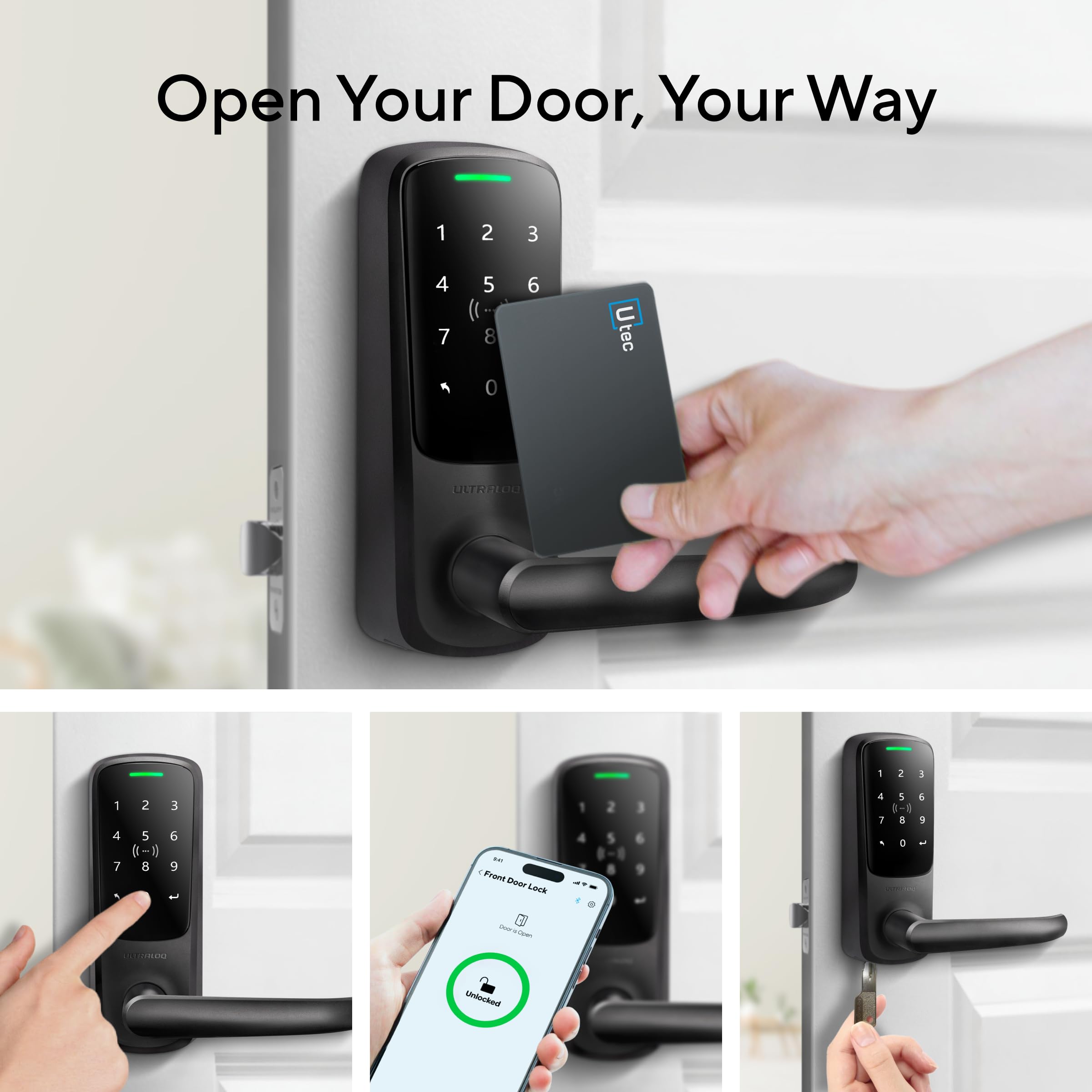 ULTRALOQ Latch 5 NFC access via tap for fast unlock