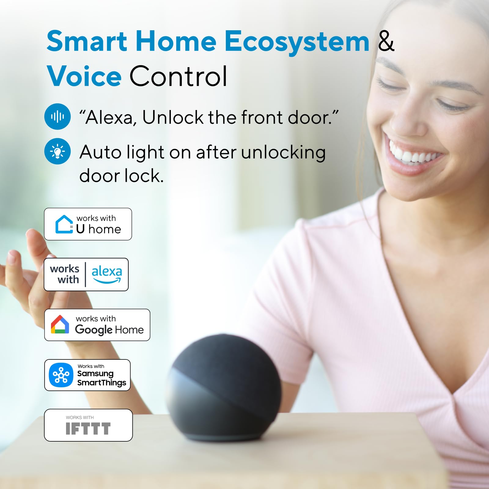 ULTRALOQ U‑Bolt auto unlock as you approach the door