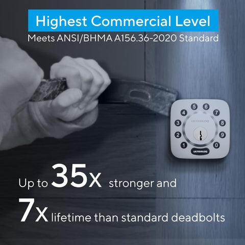 ULTRALOQ U‑Bolt quick installation with a screwdriver in minutes