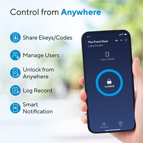 Fingerprint scan highlights quick, secure biometric access for trusted family members.