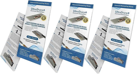 UltraSharp Ceramic knives sharpened safely with 1200 grit stage.