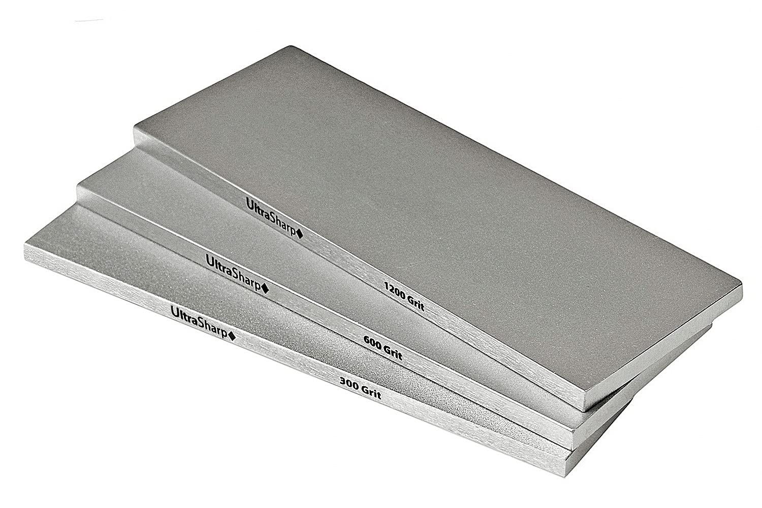 Ultrasharp 300 grit diamond sharpening stone for fast edge refinement.